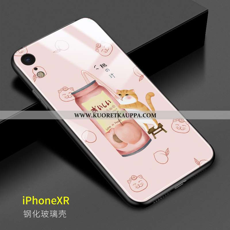 Kuori iPhone Xr, Kuoret iPhone Xr, Kotelo iPhone Xr Ihana Lasi Rakastunut Sarjakuva Vihreä