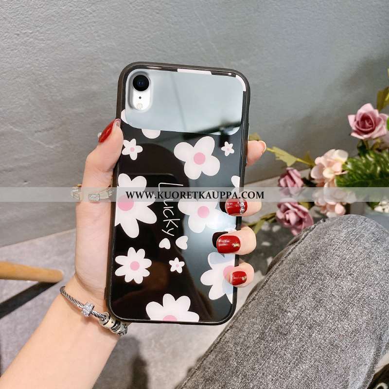 Kuori iPhone Xr, Kuoret iPhone Xr, Kotelo iPhone Xr Lasi Luova Net Red Pinkki