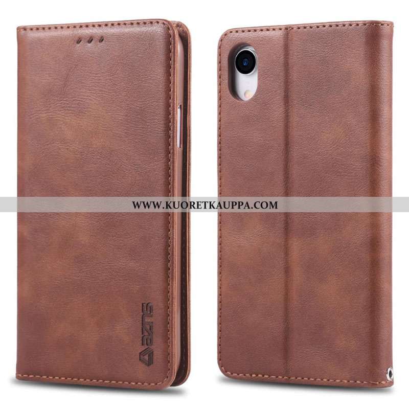 Kuori iPhone Xr, Kuoret iPhone Xr, Kotelo iPhone Xr Nahkakuori Pehmeä Neste All Inclusive Kortti Sim