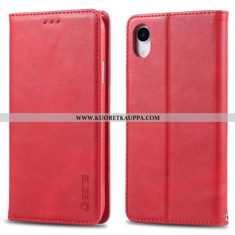 Kuori iPhone Xr, Kuoret iPhone Xr, Kotelo iPhone Xr Nahkakuori Pehmeä Neste All Inclusive Kortti Sim