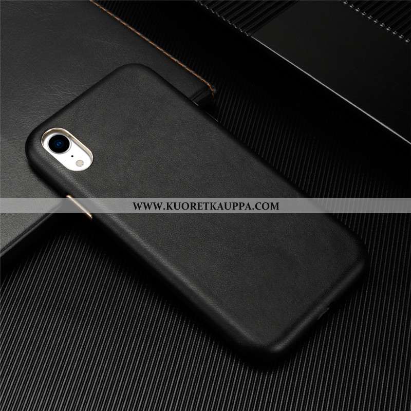Kuori iPhone Xr, Kuoret iPhone Xr, Kotelo iPhone Xr Nahkakuori Persoonallisuus Aito Nahka Uusi Ruske