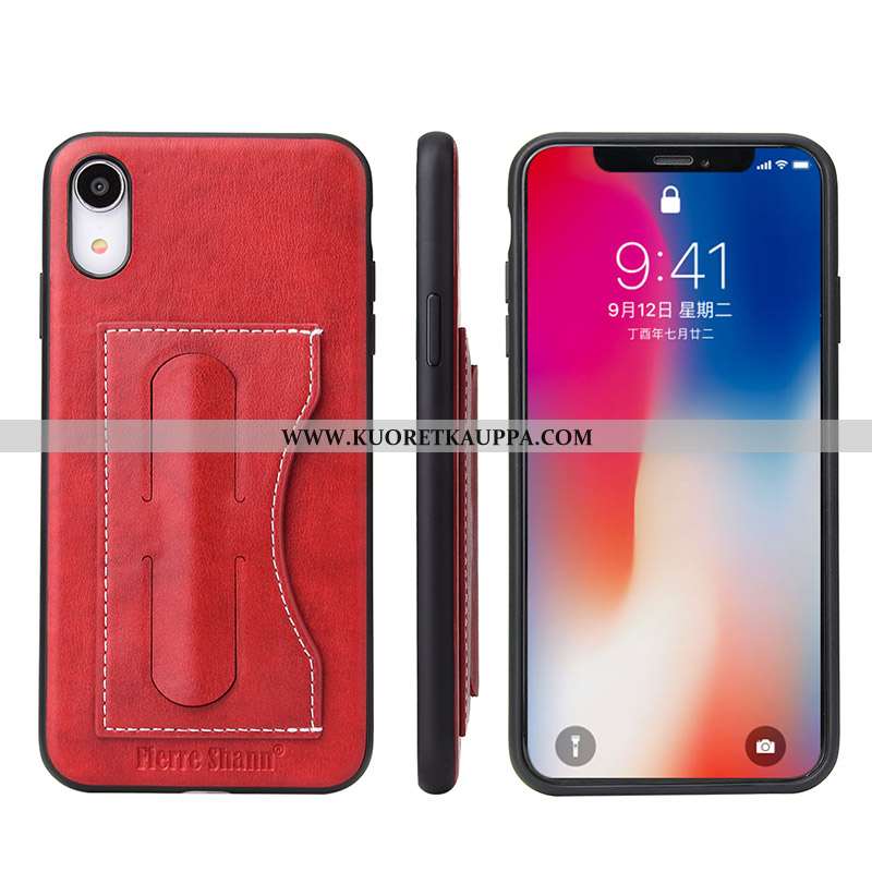 Kuori iPhone Xr, Kuoret iPhone Xr, Kotelo iPhone Xr Nahkakuori Suojaus All Inclusive Murtumaton Turk