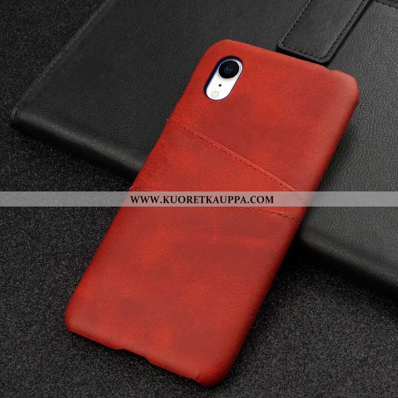 Kuori iPhone Xr, Kuoret iPhone Xr, Kotelo iPhone Xr Nahkakuori Tila Puhelimen Karkaisu Murtumaton Tu