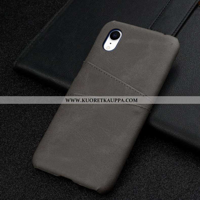 Kuori iPhone Xr, Kuoret iPhone Xr, Kotelo iPhone Xr Nahkakuori Tila Puhelimen Karkaisu Murtumaton Tu