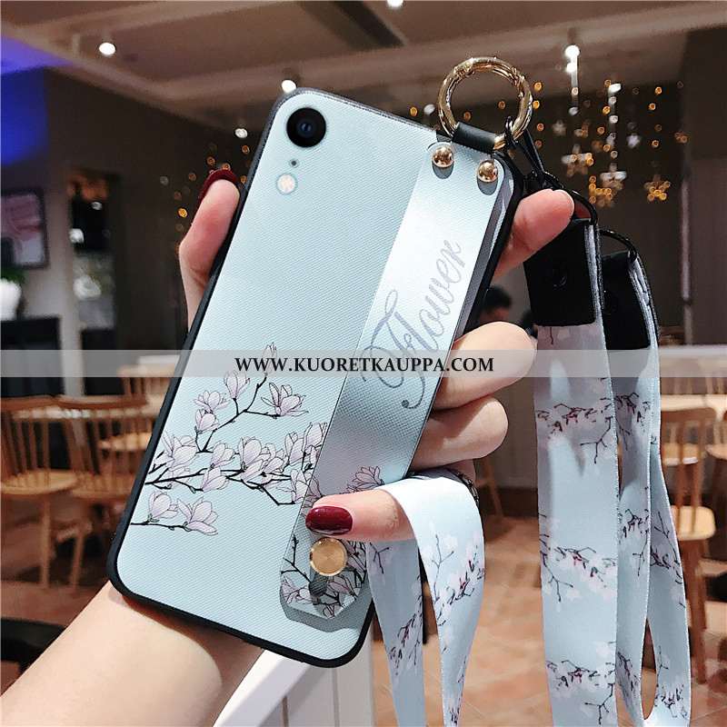 Kuori iPhone Xr, Kuoret iPhone Xr, Kotelo iPhone Xr Ripustettava Kaula Pehmeä Neste Vaalean Suojaus 