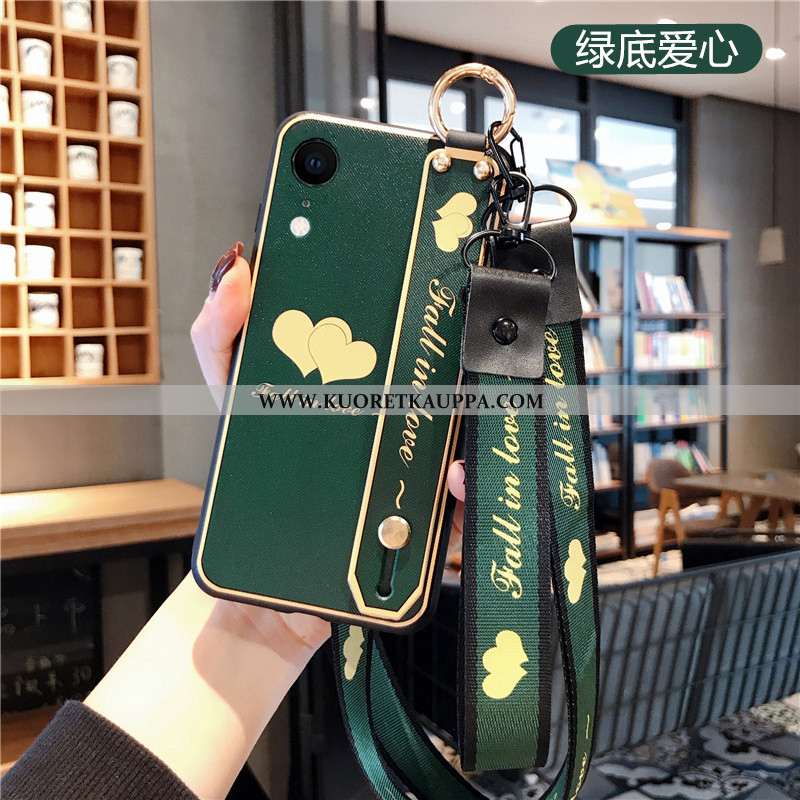 Kuori iPhone Xr, Kuoret iPhone Xr, Kotelo iPhone Xr Ripustettava Kaula Pehmeä Neste Vaalean Suojaus 