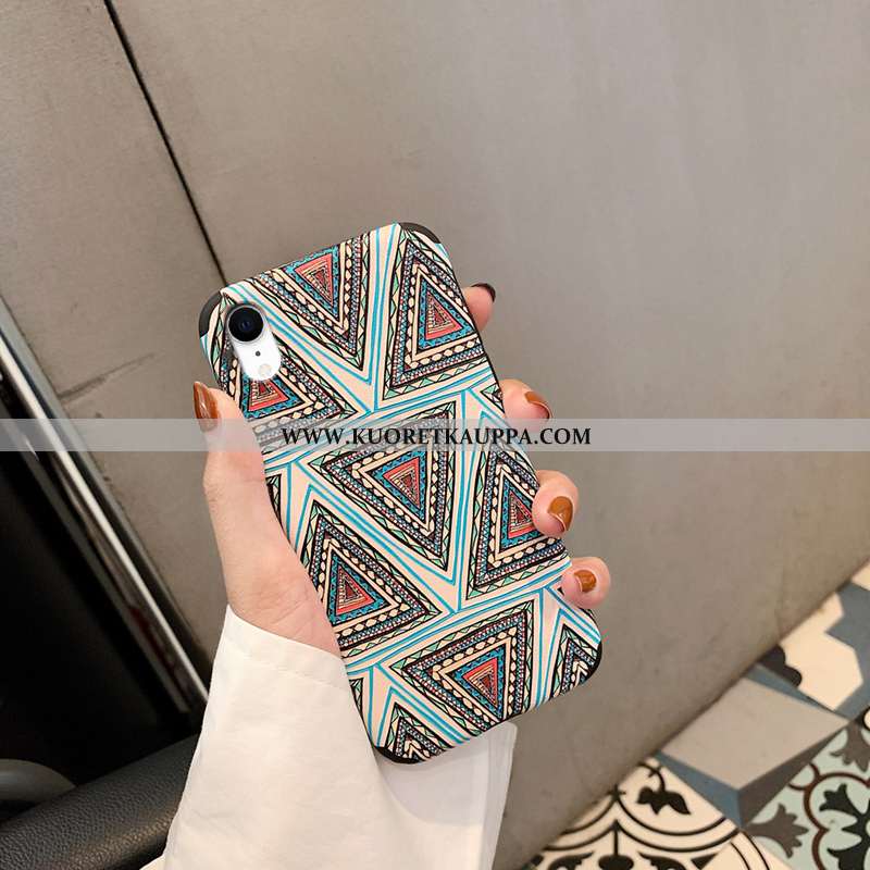 Kuori iPhone Xr, Kuoret iPhone Xr, Kotelo iPhone Xr Silikoni Persoonallisuus Murtumaton Punainen Puh