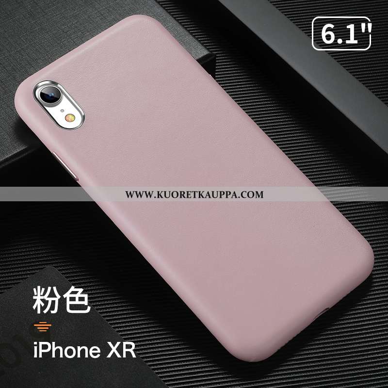 Kuori iPhone Xr, Kuoret iPhone Xr, Kotelo iPhone Xr Suojaus Nahkakuori Liiketoiminta Valo Beige