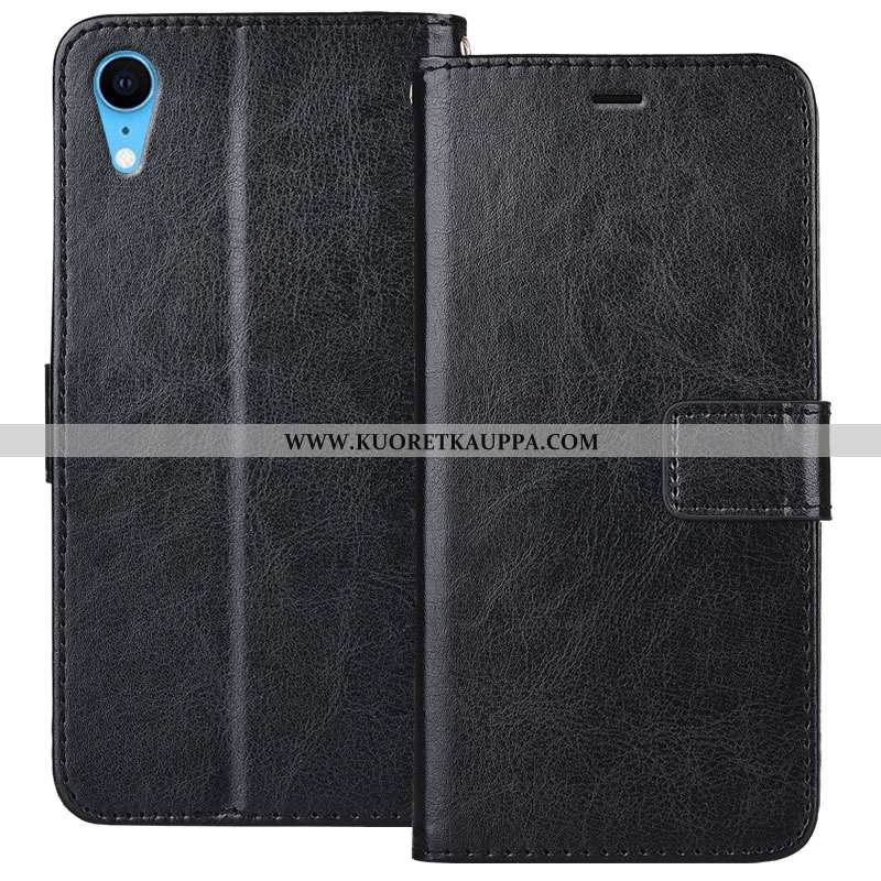 Kuori iPhone Xr, Kuoret iPhone Xr, Kotelo iPhone Xr Suojaus Nahkakuori Puhelimen Murtumaton Ruskea