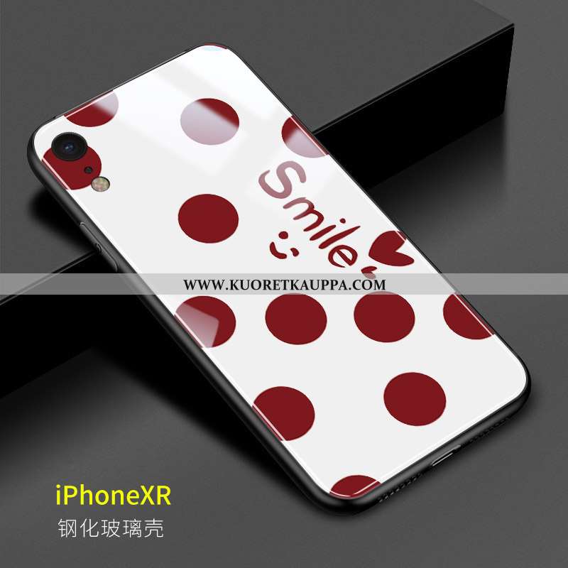 Kuori iPhone Xr, Kuoret iPhone Xr, Kotelo iPhone Xr Suuntaus Lasi Kustannukset Punainen Rakastunut