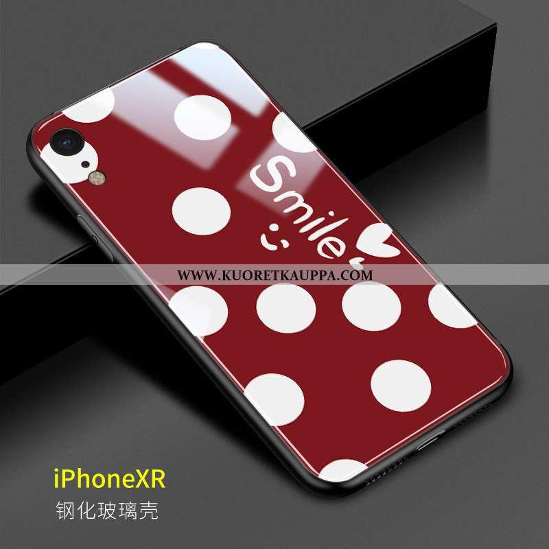 Kuori iPhone Xr, Kuoret iPhone Xr, Kotelo iPhone Xr Suuntaus Lasi Kustannukset Punainen Rakastunut