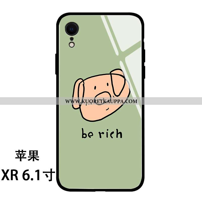 Kuori iPhone Xr, Kuoret iPhone Xr, Kotelo iPhone Xr Suuntaus Silikoni Puhelimen Persoonallisuus Vihr