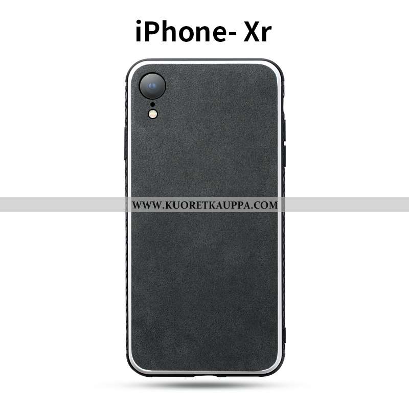 Kuori iPhone Xr, Kuoret iPhone Xr, Kotelo iPhone Xr Suuntaus Turkki Mokkanahkaa Kukkakuvio Nahkakuor