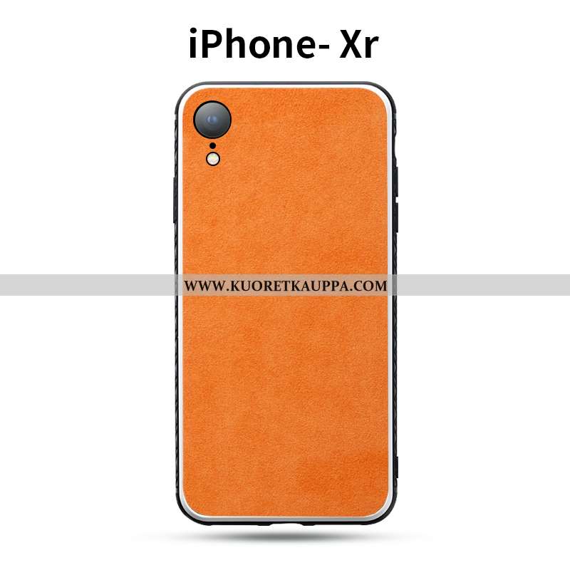 Kuori iPhone Xr, Kuoret iPhone Xr, Kotelo iPhone Xr Suuntaus Turkki Mokkanahkaa Kukkakuvio Nahkakuor