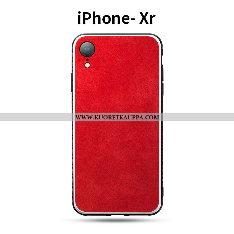 Kuori iPhone Xr, Kuoret iPhone Xr, Kotelo iPhone Xr Suuntaus Turkki Mokkanahkaa Kukkakuvio Nahkakuor