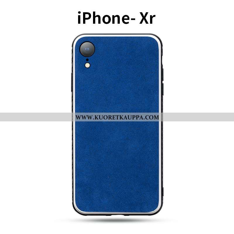 Kuori iPhone Xr, Kuoret iPhone Xr, Kotelo iPhone Xr Suuntaus Turkki Mokkanahkaa Kukkakuvio Nahkakuor