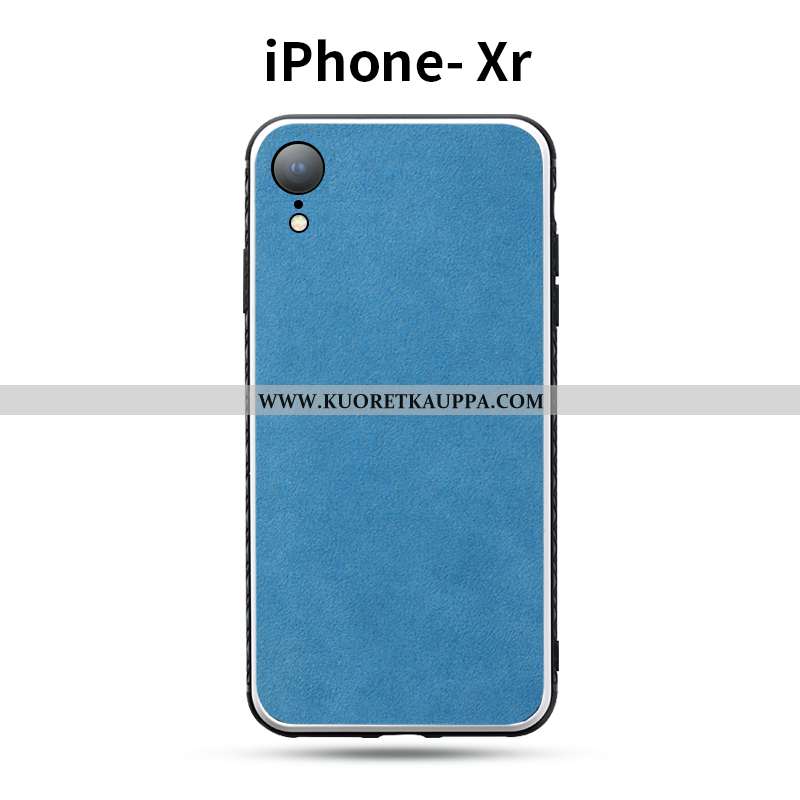 Kuori iPhone Xr, Kuoret iPhone Xr, Kotelo iPhone Xr Suuntaus Turkki Mokkanahkaa Kukkakuvio Nahkakuor