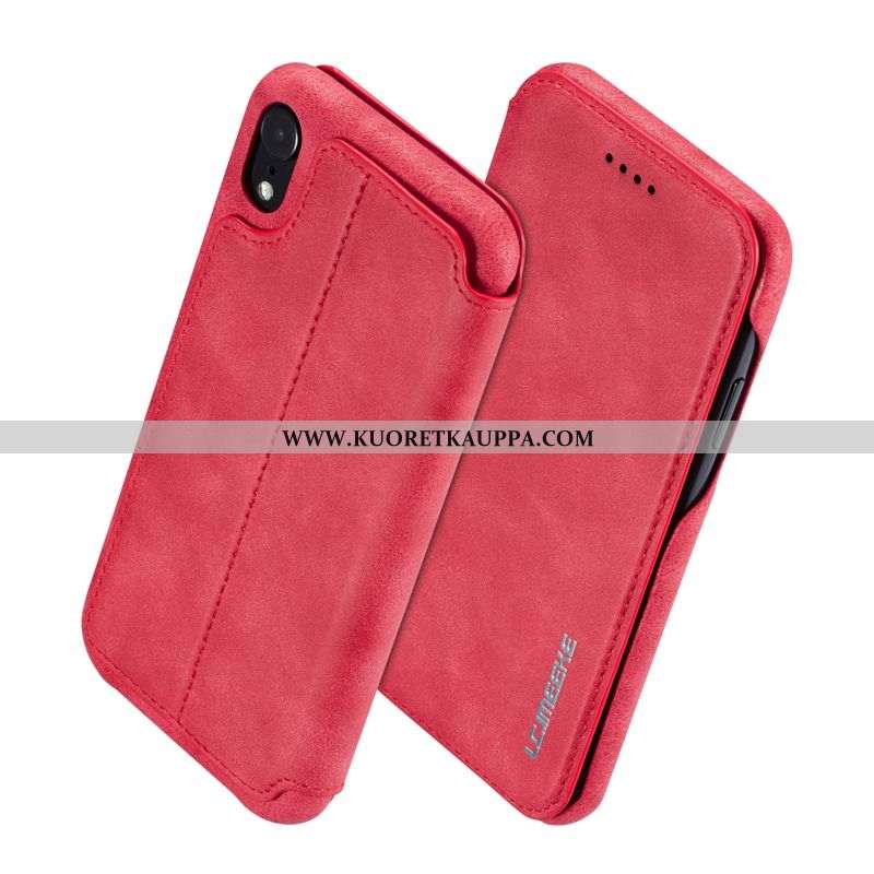 Kuori iPhone Xr, Kuoret iPhone Xr, Kotelo iPhone Xr Valo Suojaus Murtumaton Simpukka Punainen