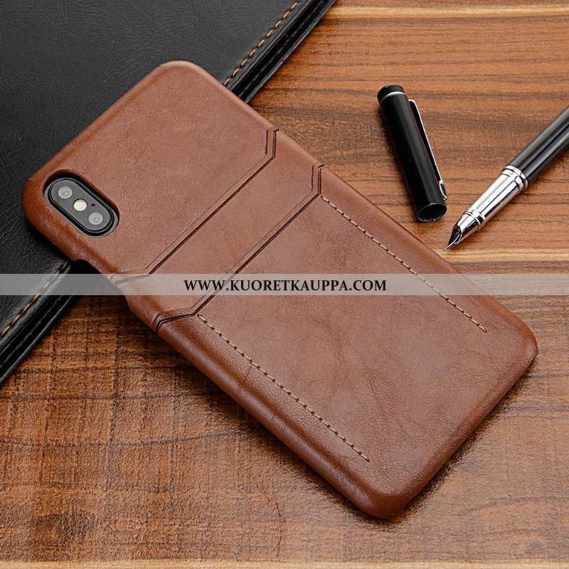 Kuori iPhone Xs, Kuoret iPhone Xs, Kotelo iPhone Xs Nahka Suojaus Murtumaton Ylellisyys Ylellisyys R