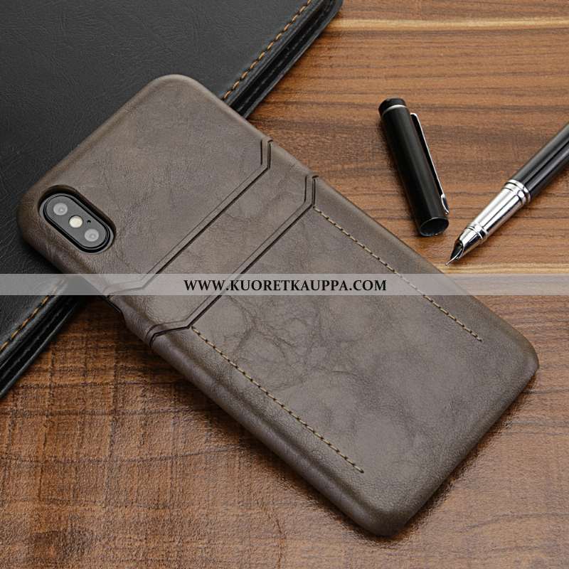 Kuori iPhone Xs, Kuoret iPhone Xs, Kotelo iPhone Xs Nahka Suojaus Murtumaton Ylellisyys Ylellisyys R