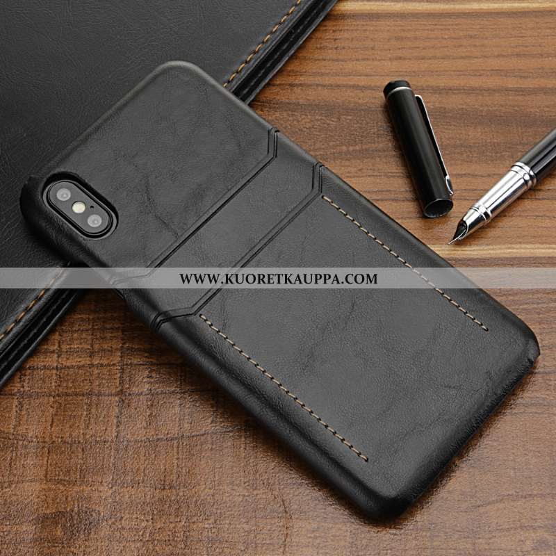 Kuori iPhone Xs, Kuoret iPhone Xs, Kotelo iPhone Xs Nahka Suojaus Murtumaton Ylellisyys Ylellisyys R