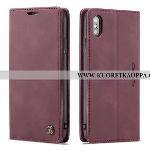 Kuori iPhone Xs, Kuoret iPhone Xs, Kotelo iPhone Xs Nahkakuori Luova Puhelimen Suojaus Mustat