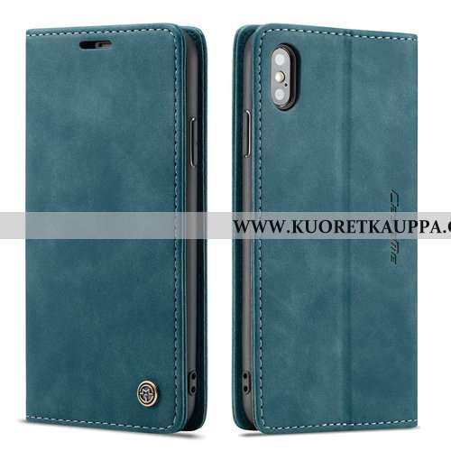 Kuori iPhone Xs, Kuoret iPhone Xs, Kotelo iPhone Xs Nahkakuori Luova Puhelimen Suojaus Mustat