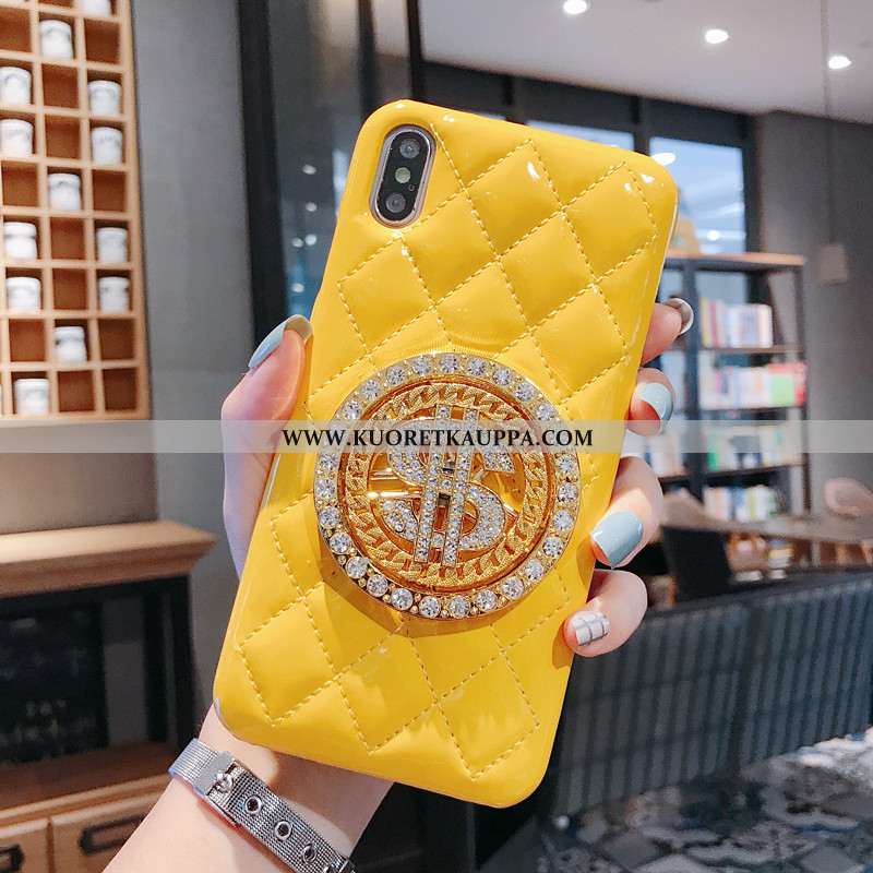 Kuori iPhone Xs, Kuoret iPhone Xs, Kotelo iPhone Xs Nahkakuori Suojaus Valkoinen Kulta