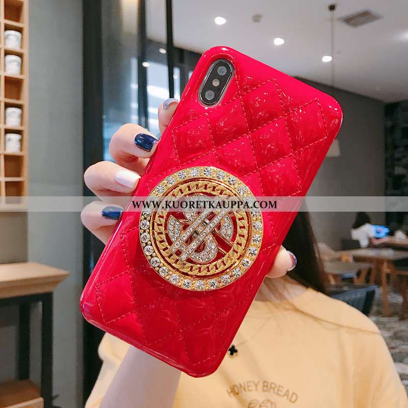 Kuori iPhone Xs, Kuoret iPhone Xs, Kotelo iPhone Xs Nahkakuori Suojaus Valkoinen Kulta