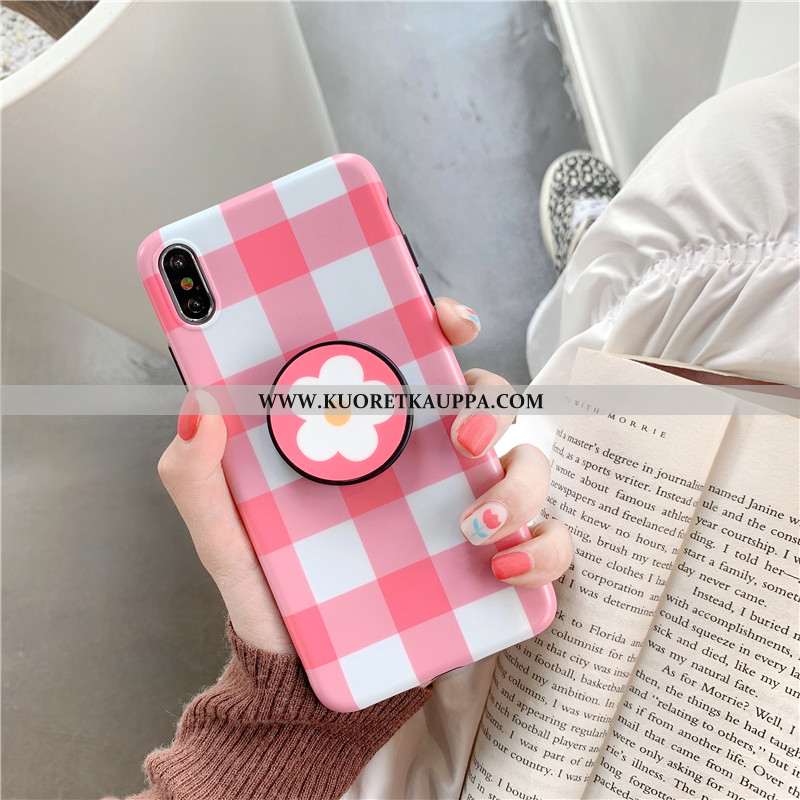 Kuori iPhone Xs, Kuoret iPhone Xs, Kotelo iPhone Xs Pehmeä Neste Silikoni Murtumaton Suojaus Pinkki