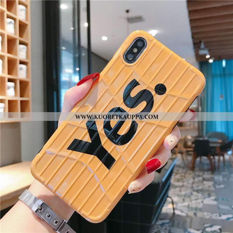 Kuori iPhone Xs, Kuoret iPhone Xs, Kotelo iPhone Xs Pehmeä Neste Silikoni Suuntaus Murtumaton Luova 