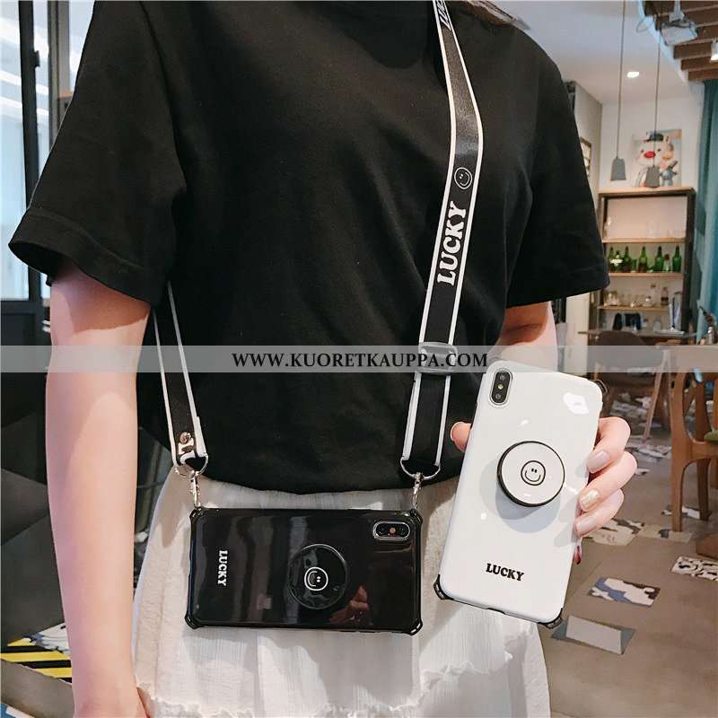 Kuori iPhone Xs, Kuoret iPhone Xs, Kotelo iPhone Xs Pehmeä Neste Silikoni Valkoinen Suuntaus Puhelim