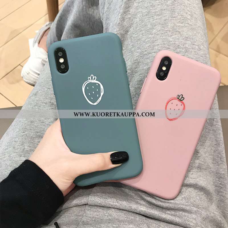 Kuori iPhone Xs, Kuoret iPhone Xs, Kotelo iPhone Xs Pehmeä Neste Suojaus Rakastunut Puhelimen Pinkki