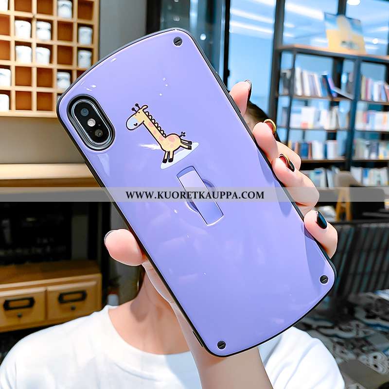 Kuori iPhone Xs, Kuoret iPhone Xs, Kotelo iPhone Xs Persoonallisuus Luova Murtumaton Sarjakuva Viole