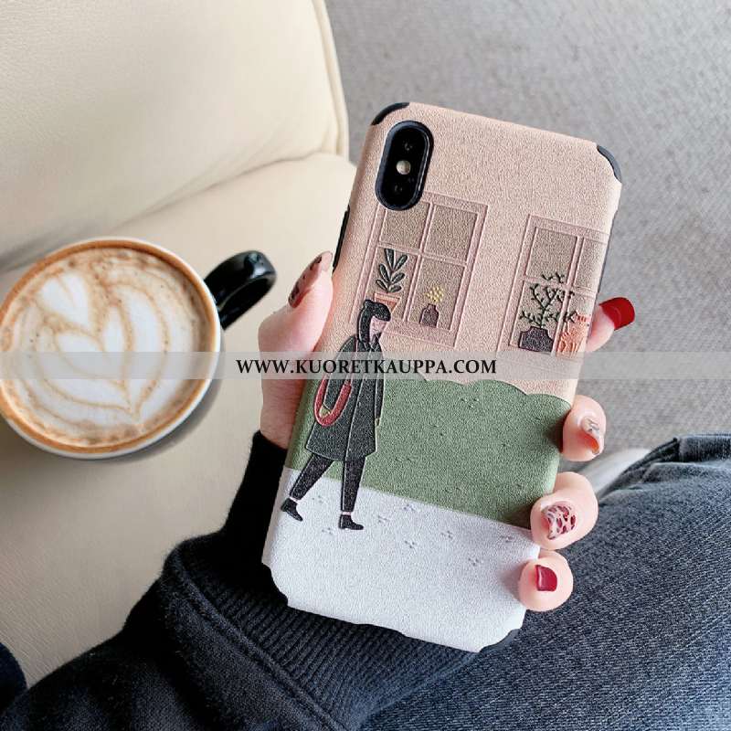 Kuori iPhone Xs, Kuoret iPhone Xs, Kotelo iPhone Xs Persoonallisuus Luova Pieni Rakastunut Silikoni 