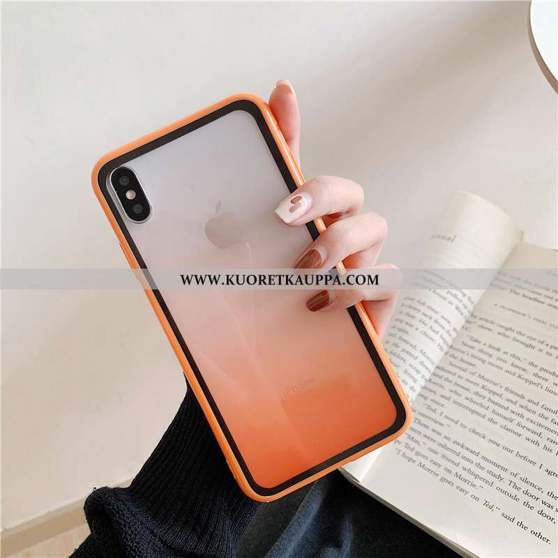 Kuori iPhone Xs, Kuoret iPhone Xs, Kotelo iPhone Xs Persoonallisuus Luova Silikoni Net Red Oranssi