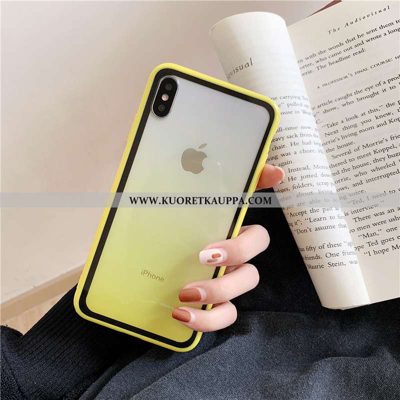 Kuori iPhone Xs, Kuoret iPhone Xs, Kotelo iPhone Xs Persoonallisuus Luova Silikoni Net Red Oranssi