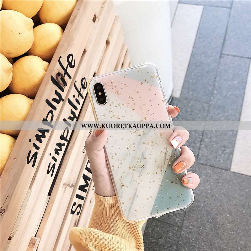 Kuori iPhone Xs, Kuoret iPhone Xs, Kotelo iPhone Xs Persoonallisuus Luova Suojaus Murtumaton L Pinkk