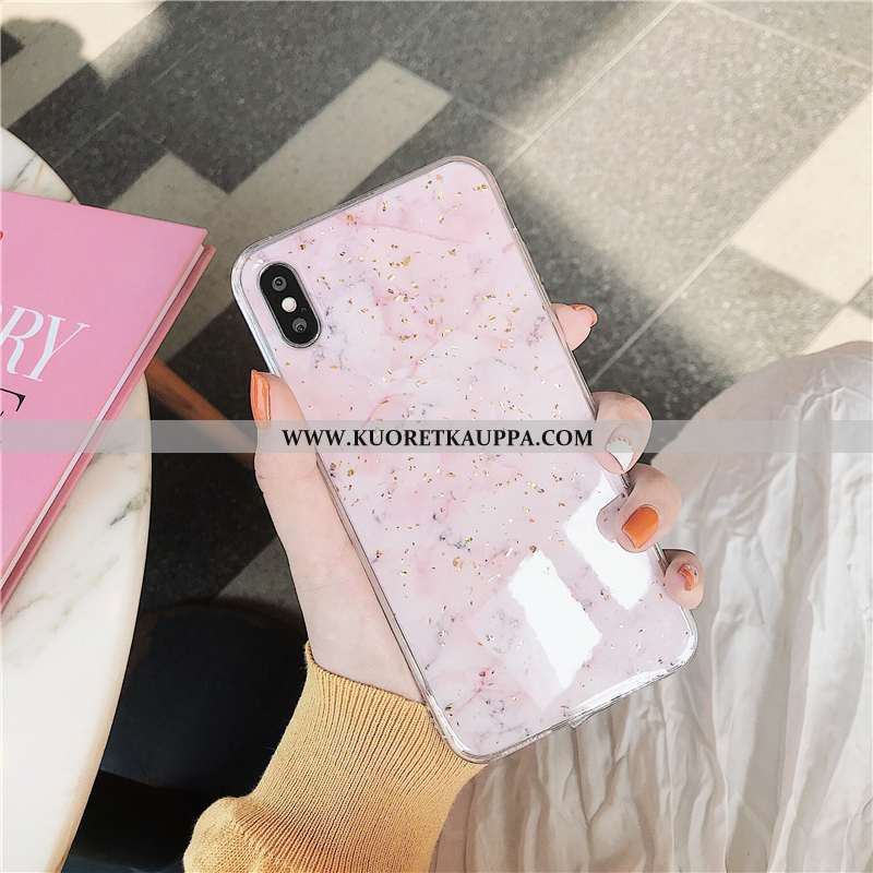 Kuori iPhone Xs, Kuoret iPhone Xs, Kotelo iPhone Xs Persoonallisuus Luova Suojaus Murtumaton L Pinkk