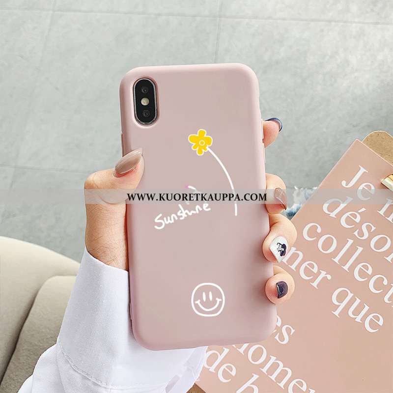 Kuori iPhone Xs, Kuoret iPhone Xs, Kotelo iPhone Xs Pesty Suede Suuntaus Puhelimen Sininen