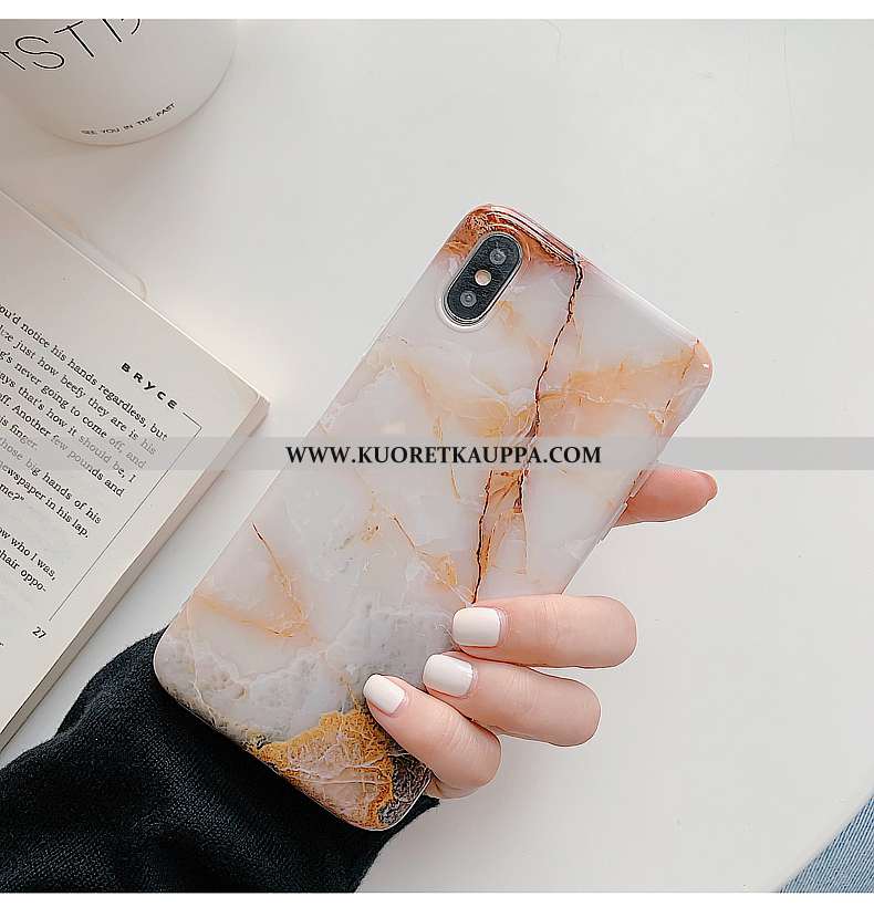 Kuori iPhone Xs, Kuoret iPhone Xs, Kotelo iPhone Xs Silikoni Kukkakuvio Puhelimen Vihreä Pehmeä Nest