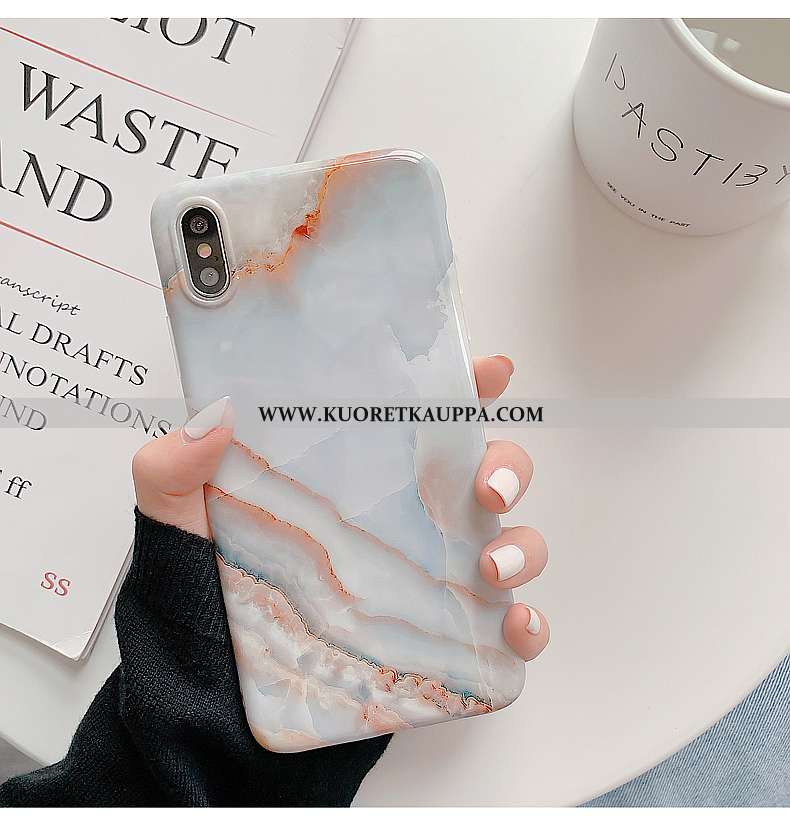 Kuori iPhone Xs, Kuoret iPhone Xs, Kotelo iPhone Xs Silikoni Kukkakuvio Puhelimen Vihreä Pehmeä Nest