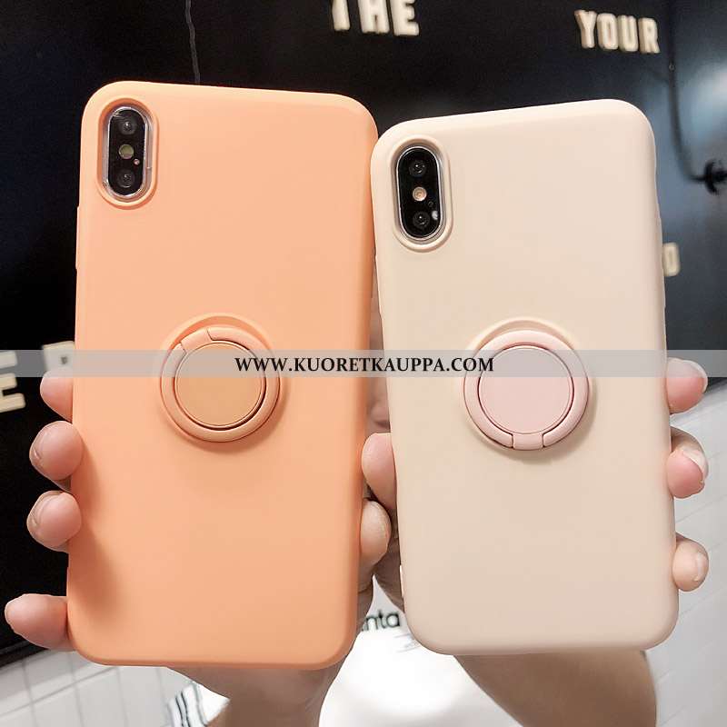 Kuori iPhone Xs, Kuoret iPhone Xs, Kotelo iPhone Xs Silikoni Luova Net Red Puhelimen Pinkki