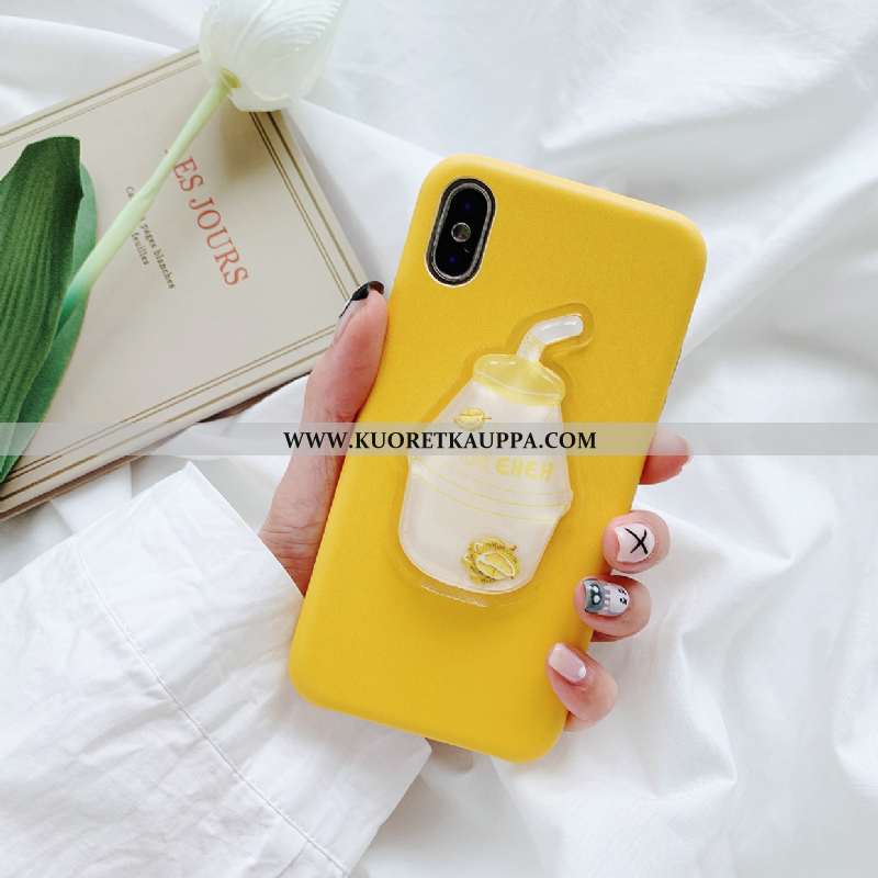 Kuori iPhone Xs, Kuoret iPhone Xs, Kotelo iPhone Xs Silikoni Neste Lehmä Vihreä