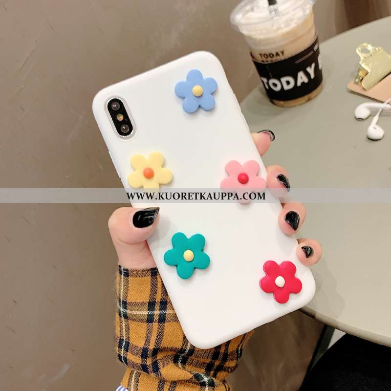 Kuori iPhone Xs, Kuoret iPhone Xs, Kotelo iPhone Xs Silikoni Pehmeä Neste Oranssi Puhelimen