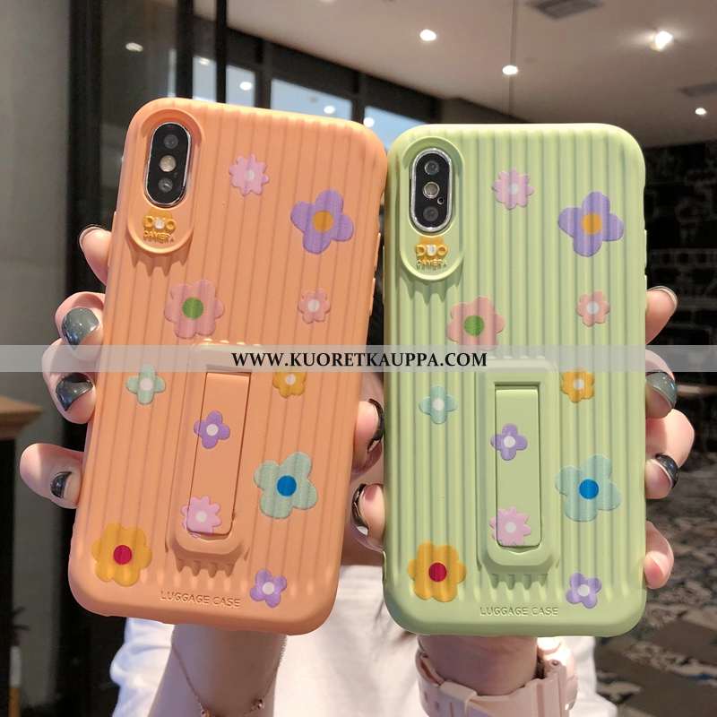 Kuori iPhone Xs, Kuoret iPhone Xs, Kotelo iPhone Xs Silikoni Persoonallisuus Pehmeä Neste Kukkakuvio