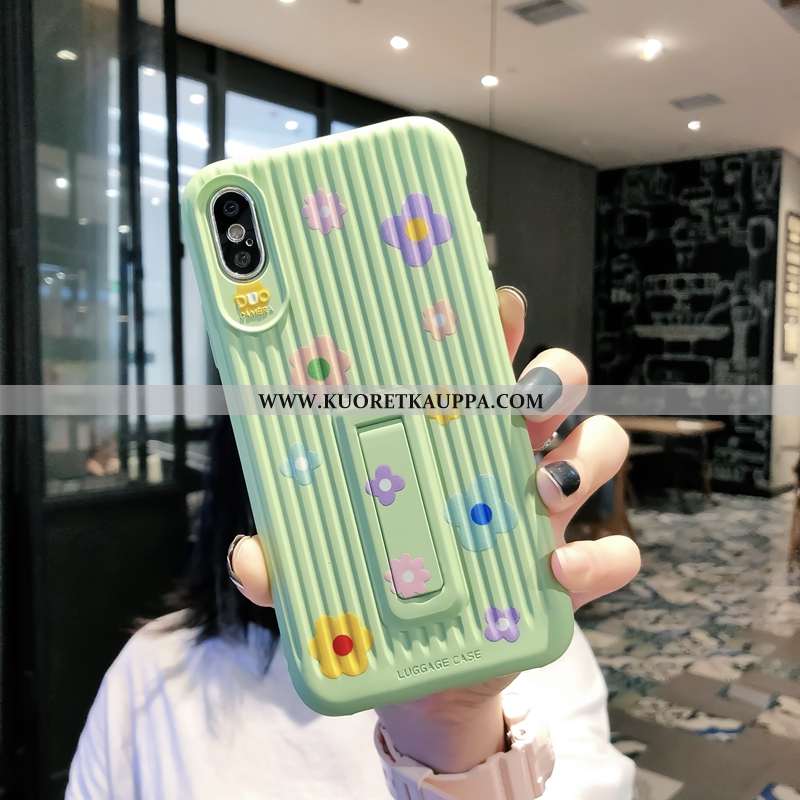 Kuori iPhone Xs, Kuoret iPhone Xs, Kotelo iPhone Xs Silikoni Persoonallisuus Pehmeä Neste Kukkakuvio