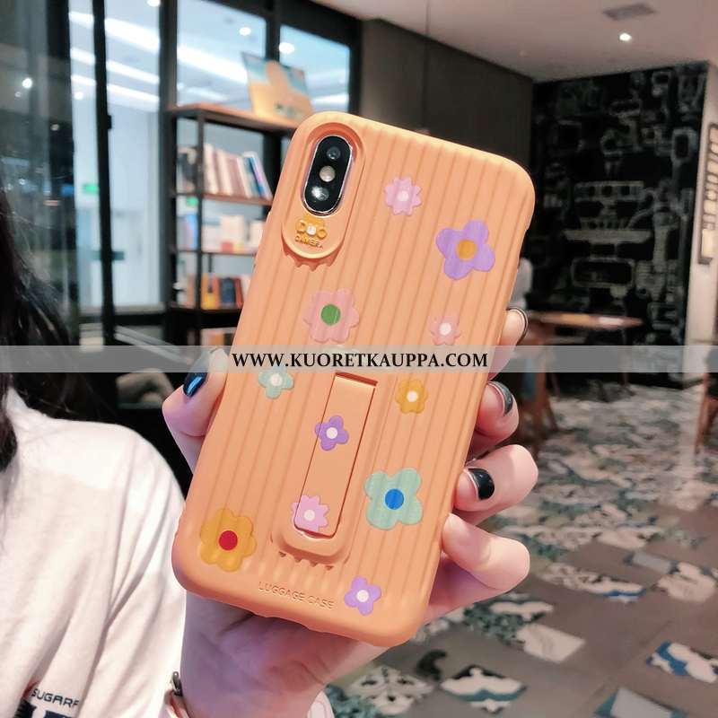 Kuori iPhone Xs, Kuoret iPhone Xs, Kotelo iPhone Xs Silikoni Persoonallisuus Pehmeä Neste Kukkakuvio