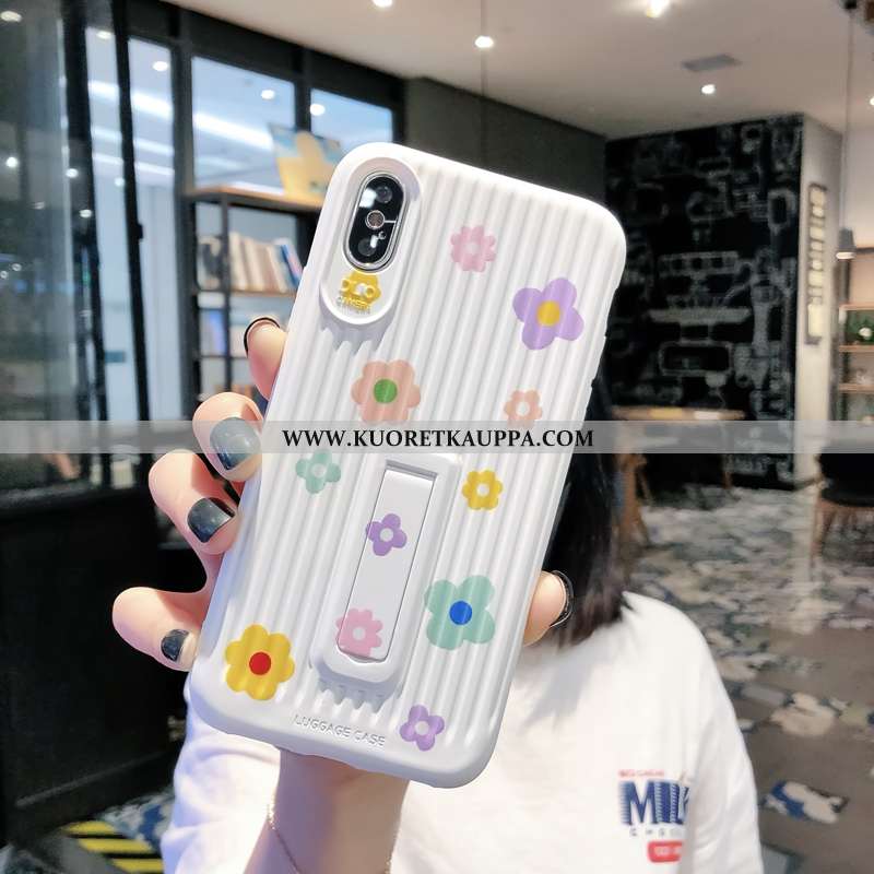 Kuori iPhone Xs, Kuoret iPhone Xs, Kotelo iPhone Xs Silikoni Persoonallisuus Pehmeä Neste Kukkakuvio
