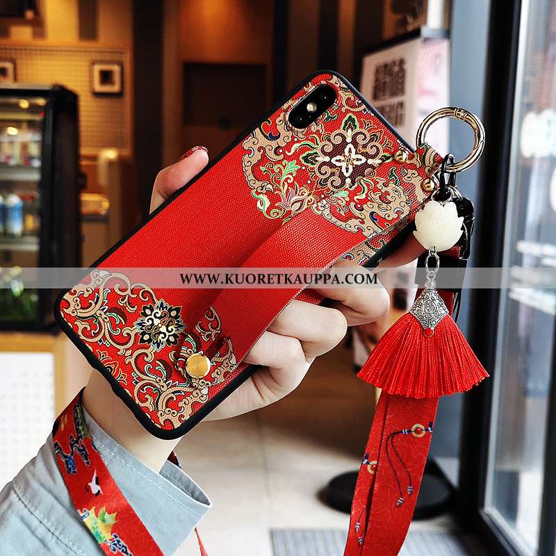 Kuori iPhone Xs, Kuoret iPhone Xs, Kotelo iPhone Xs Silikoni Suuntaus Ylellisyys Musta Mustat